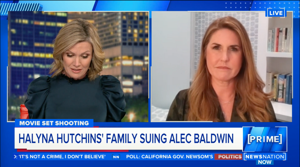 NewsNation - Rachel Fiset on Alec Baldwin sued by family of Halyna Hutchins