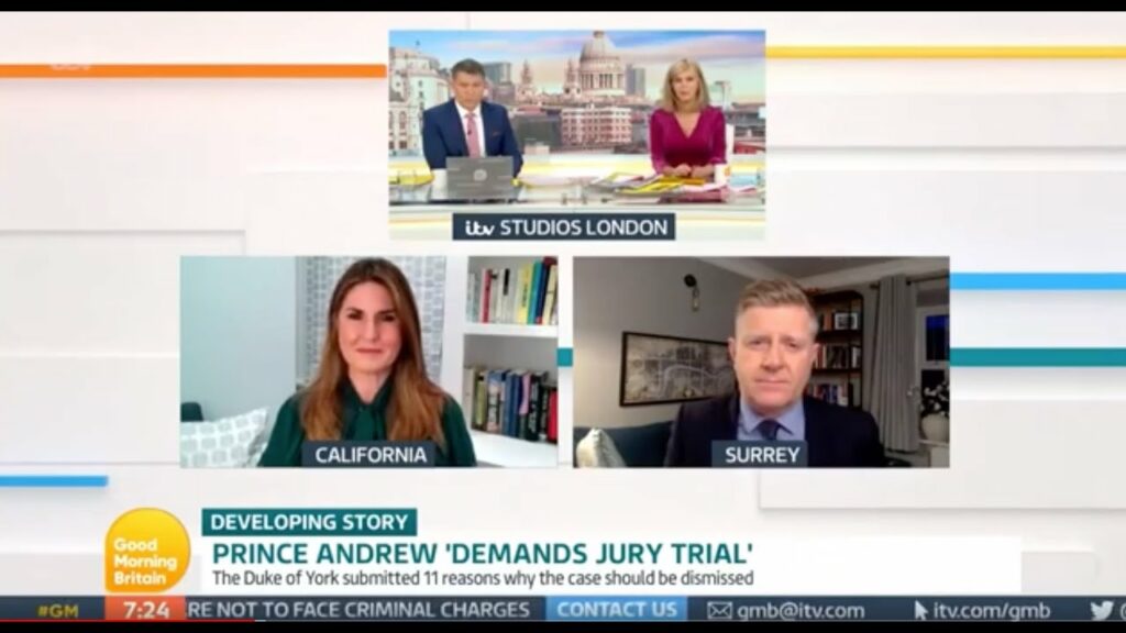 Good Morning Britain - Prince Andrew Demands Jury Trial