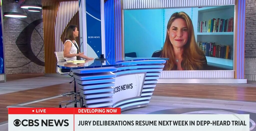 CBS News - Rachel Fiset on Depp Trial As Jury Starts Deliberations
