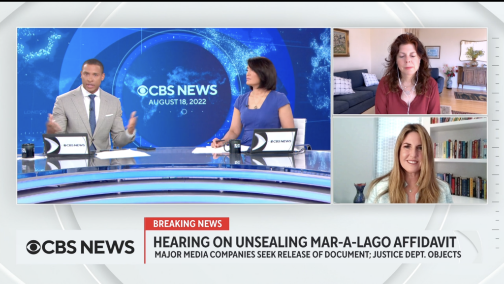 CBS News - Major media companies push for release of Mar-a-Lago affidavit