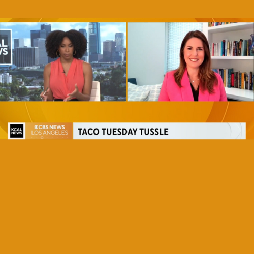 KCAL News - Rachel Fiset on Legal Battle Over the Phrase “Taco Tuesday”