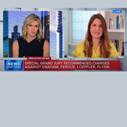 NewsNation - Rachel Fiset on Special Grand Jury Recommending Charges for Graham, Perdue, Loeffler, Flynn