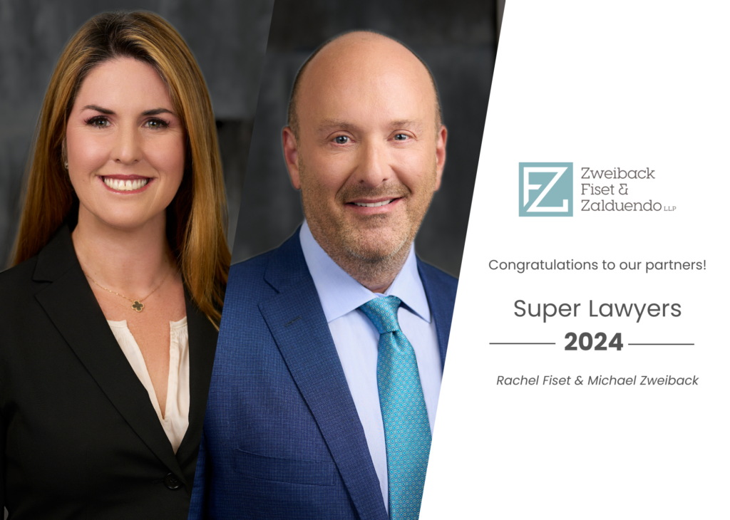 Rachel Fiset and Michael Zweiback Named Super Lawyers 2024 California