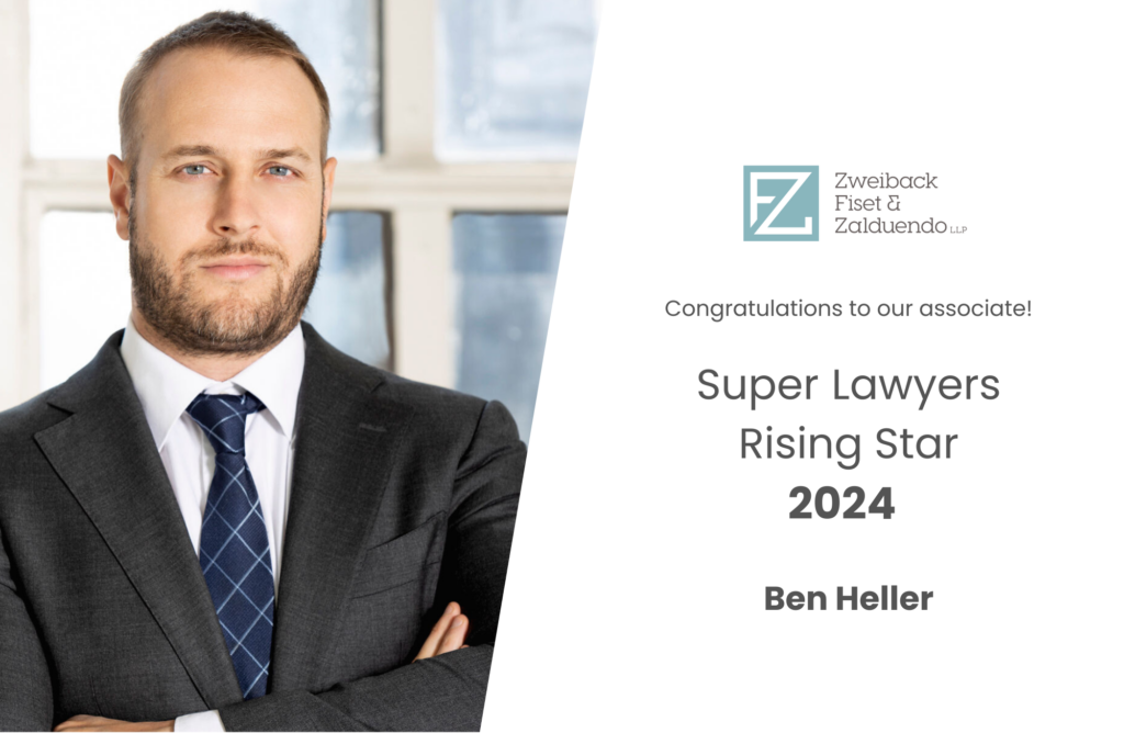Ben Heller Named one of Super Lawyers: Rising Stars 2024 California