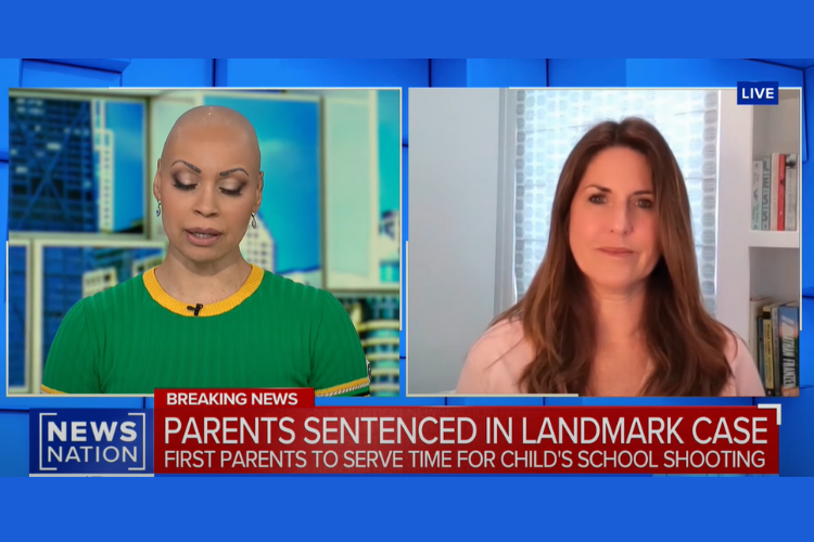 NewsNation - Rachel Fiset on Parents Being Sentenced for Child's School Shooting