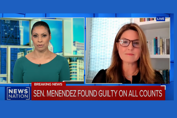 NewsNation - Rachel Fiset on Sen. Menendez Being Found Guilty on All Counts