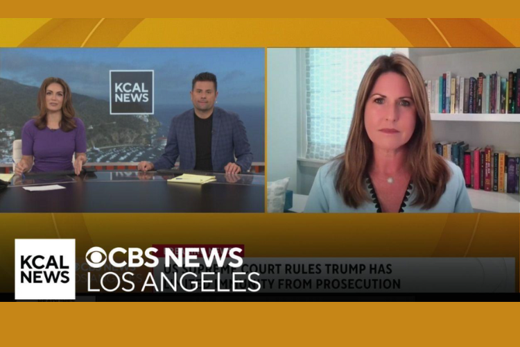 KCAL News, CBS Los Angeles - Rachel Fiset on SCOTUS Ruling Trump has some Immunity