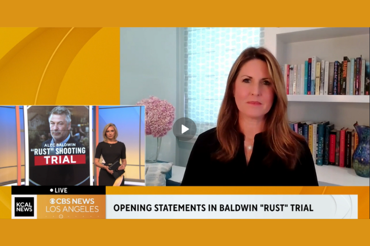 KCAL News, CBS Los Angeles - Rachel Fiset Discusses Opening Statements in Baldwin's 