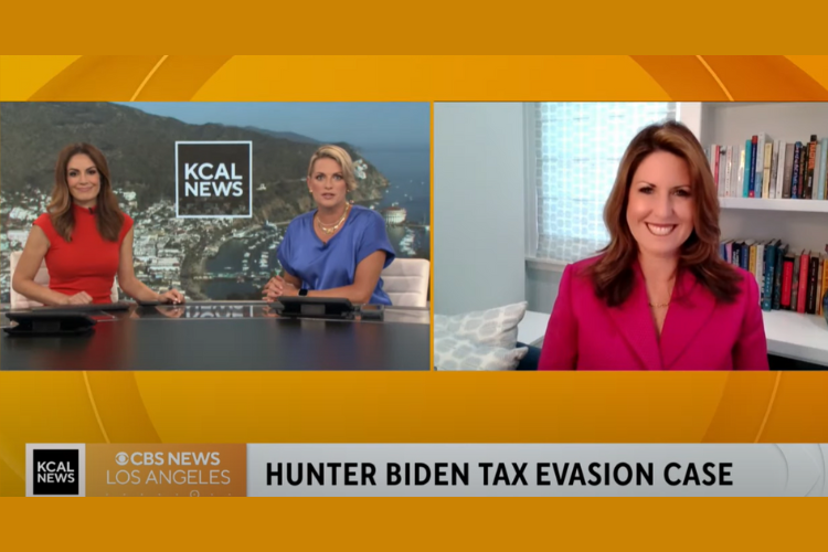 KCAL News, CBS Los Angeles - Rachel Fiset on Hunter Biden Tax Evasion Case