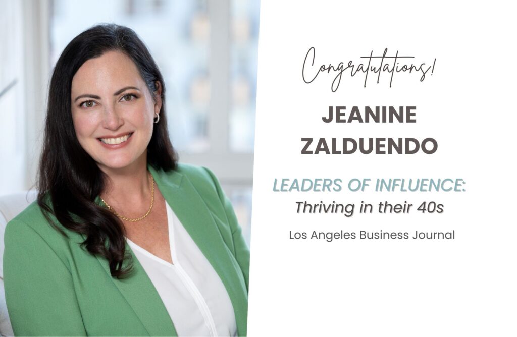 Jeanine Zalduendo Named to Los Angeles Business Journal 2024 